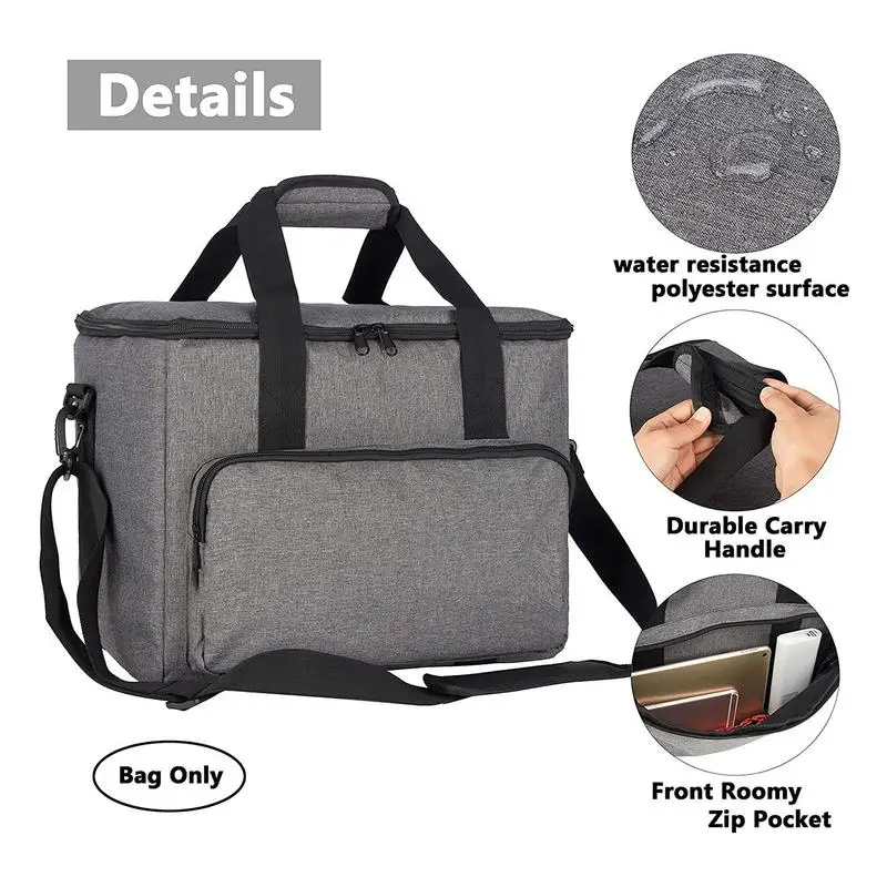 Large Power Station Bag Portable Carrying Bag Carrying Case Bag For Home Office Outdoor Gray 14.17 X 10.24 X 11.02 Inches