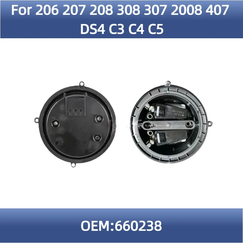 660238 para Peugeot 206 207 208 308 307 2008 407 DS4 Citroen C3 C4 C5 espejo de marcha atrás base motor espejo retrovisor ajustador del motor