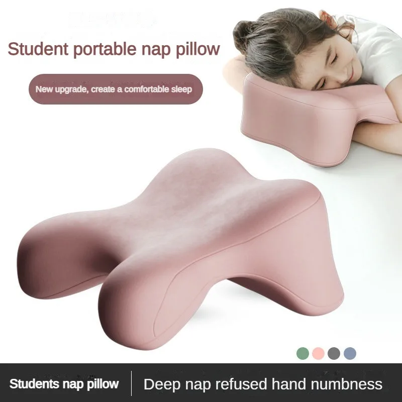 New Memory Foam Kids Nap Pillow Office Student Nap Armrest Pillow Removable and Washable Multi Purpose Sleeping Pillow