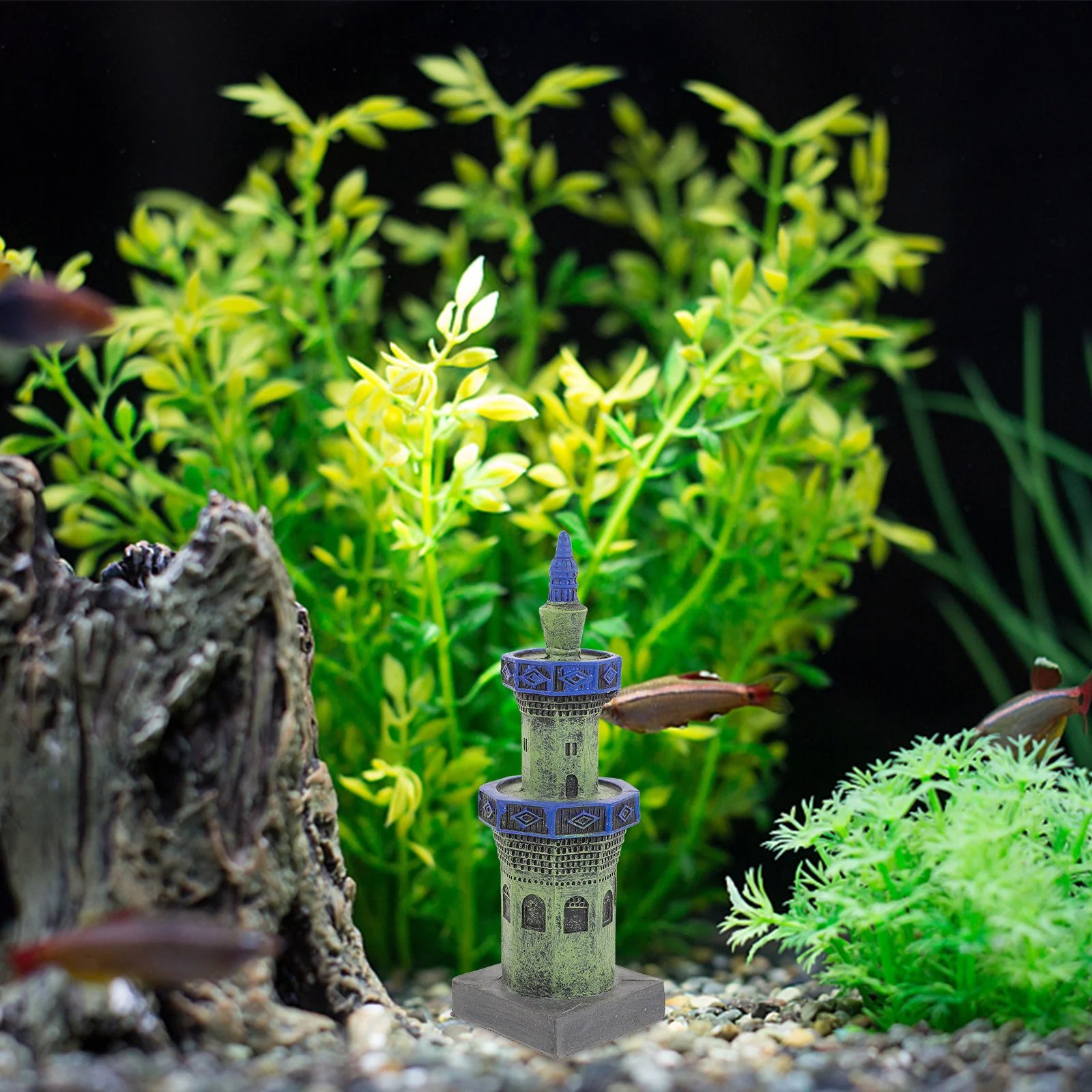 

Ornaments for Fish Tank Landscaping Decorative Resin Tower Craft Landscape Decoration Aquarium