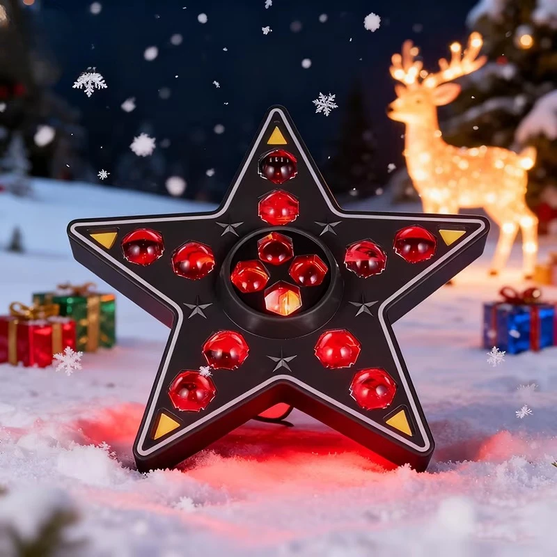 Celebrating Christmas Lights Disco Party DJ Led Moving Head Five Pointed Star RGBW 10W Led Beam Moving Light