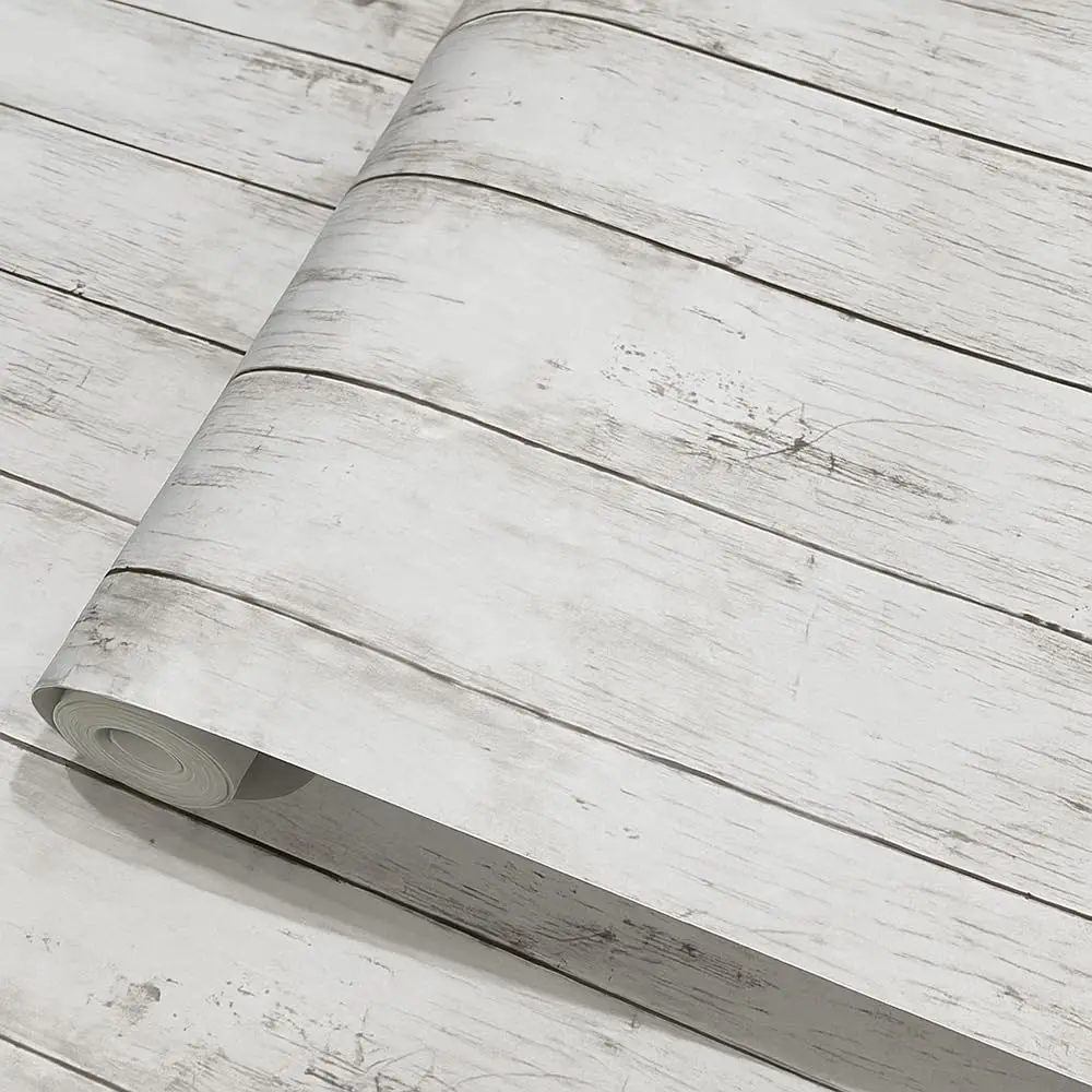 

Peel And Sti White Wood Wallpaper Self Adhesive Waterproof Removable Contact Paper For Wall Cabinet Bedroom Living Room Home