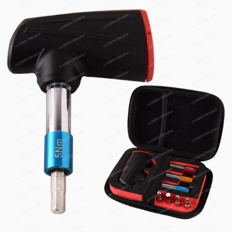 All-in-One Torque Wrench Set, Driver Tool Kit, T-Handle, Bits, Socket Adapters, +,-6% Accurate, 4nm, 5nm, 6nm, 1/4 inch