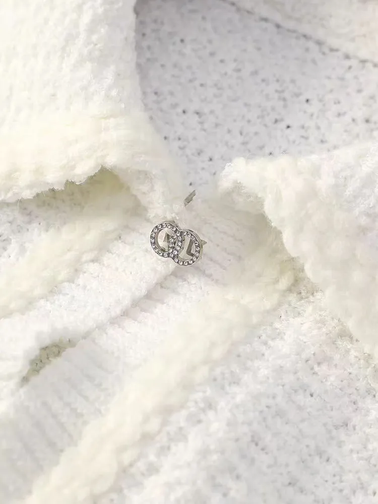 Ele Commute フレンチ スレ ニット カーディガン レディース ロング スベオルト コート ドールカラー オープンフロント 秋冬 アウター