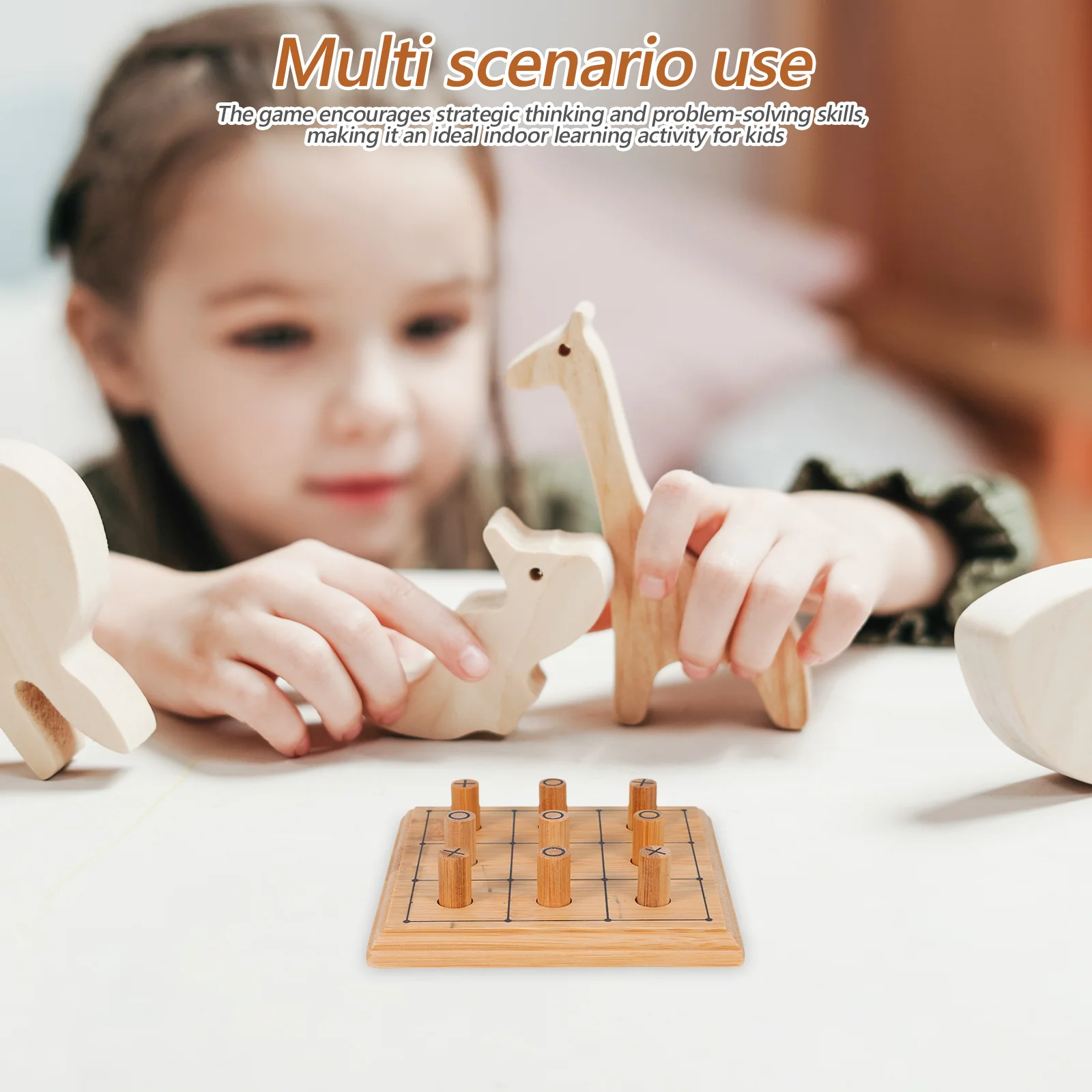 

Mini Portable Wooden Board Game for Kids and Family - Travel-Friendly Educational Game Set for Indoor Learning Fun Birthday