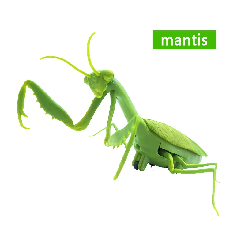 Simulación novedosa, Mantis con Control remoto por infrarrojos, polilla, luciérnaga, broma, insectos eléctricos aterradores, insectos de juguete, animales para niños, regalos