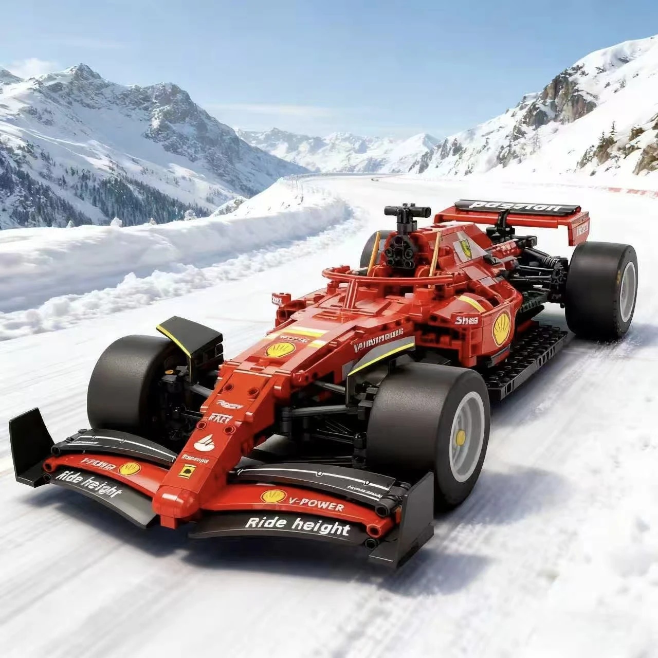 

1463-Piece Red Supercar Model Building Blocks, Fast Sports Car for Bedroom/Living Room Desktop Display and Collectibles, Precise Fit, for Enthusiasts and Builders