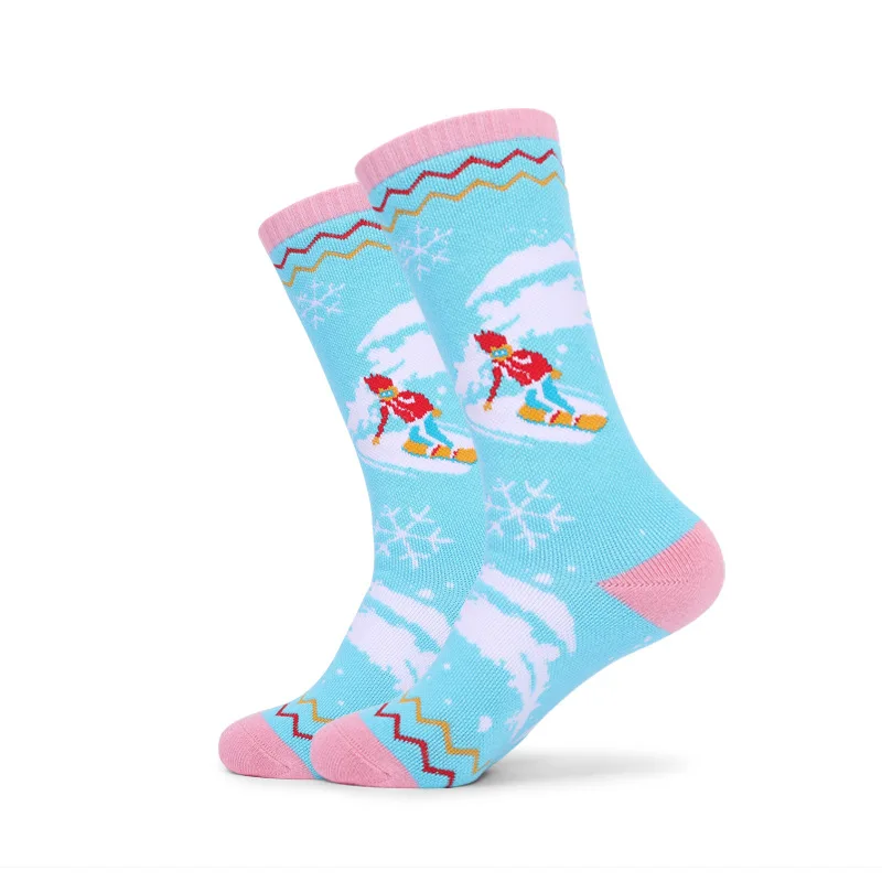 Winter Cotton Children\'s Warm Ski Socks Thicker Cushion Snow Skating Thermal Girls Boys Sports Socks Thermosocks 1Pairs