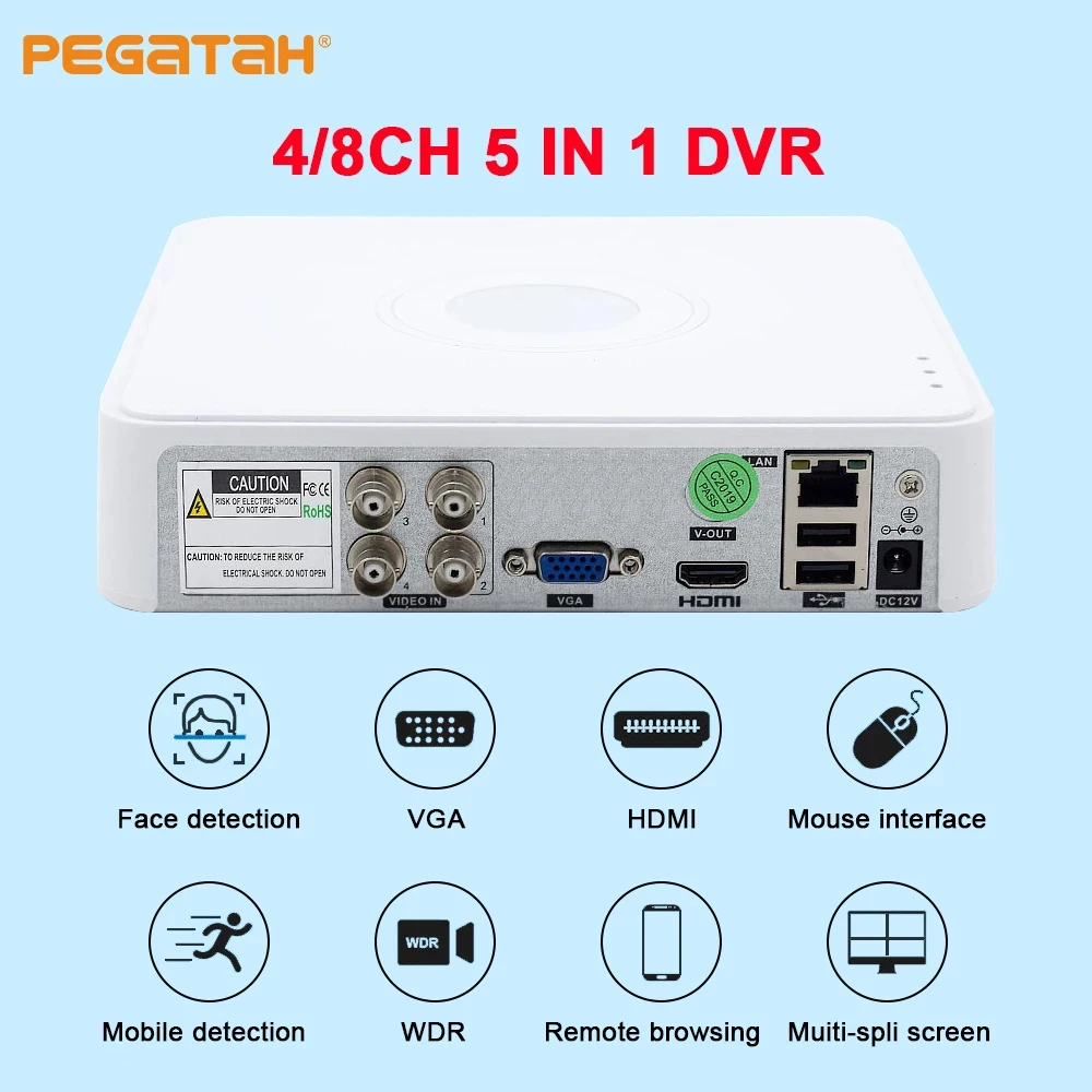 

HD 5MP DVR 4/8 Channel CCTV AHD DVR AHD-N Hybrid DVR 960P DVR 5in1 Video Recorder For AHD TVI CVI CVBS Analog Camera IP Camera