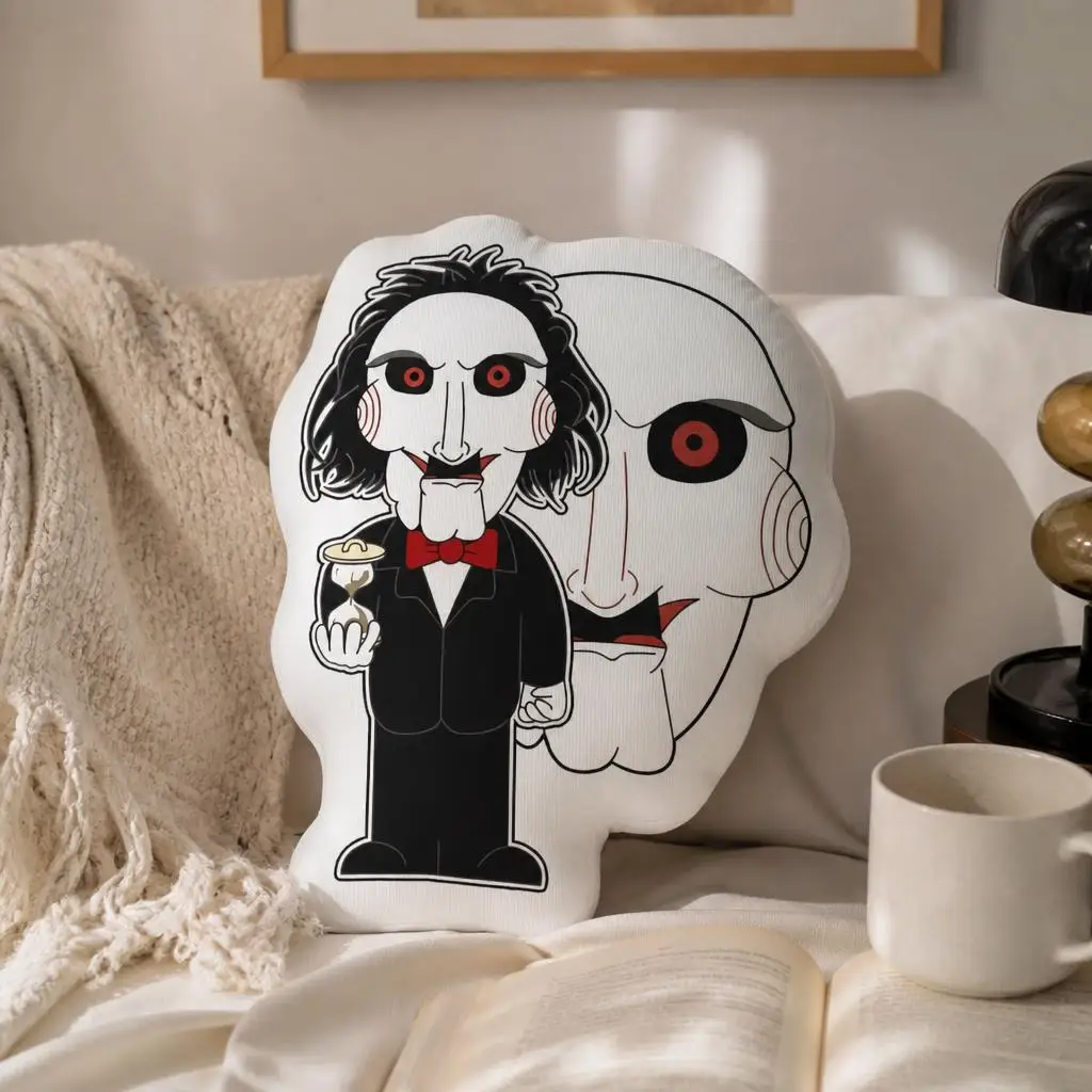 Juego del terror Saw Doll Billy Cushion Irregular Stuffed Throw Pillow Home Decor Gift Sofa Bed