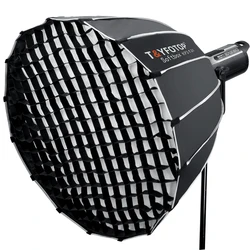 T&YFOTOP Hexadecagon Collapsible Softbox 60cm 70cm  Quickly Release Parabolic Deep Softbox for Bowens Elincrhom Profoto Mount