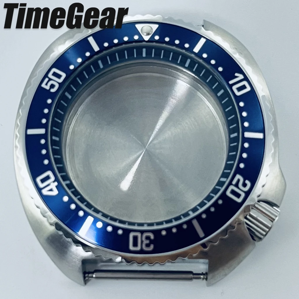 

Синее кольцо, высококачественный 44 мм NH35, черепаха, черепаха, морское ушко, корпус для часов NH34 NH35 NH36 NH38 NH70 NH72 Movemen, подходит для циферблата 28,5 мм