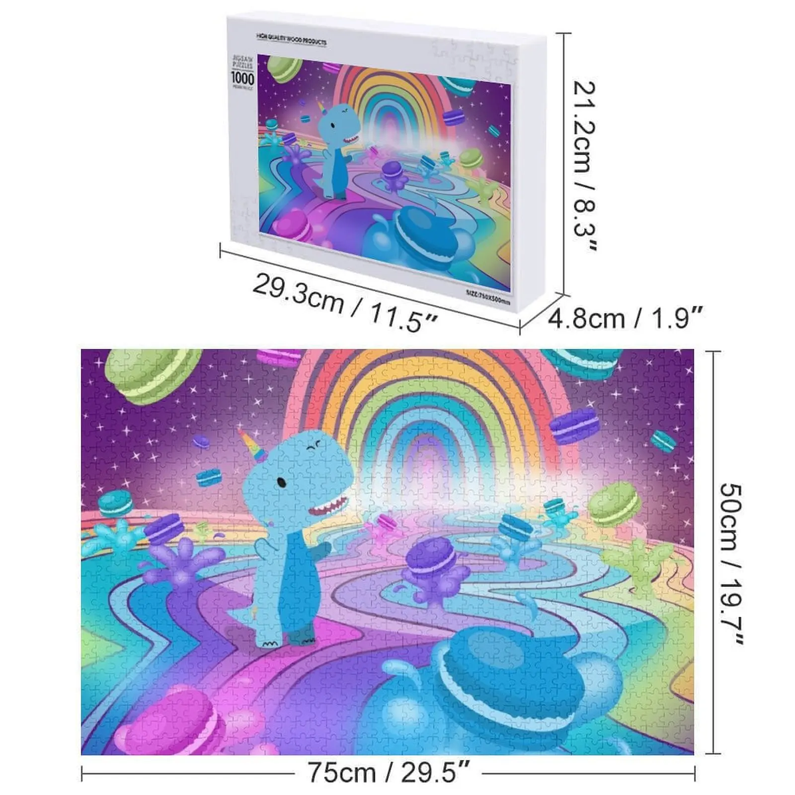 리틀 오리온 레인보우 마카롱 직소 퍼즐 맞춤 사진 직소 맞춤 사진 맞춤 나무 이름 퍼즐