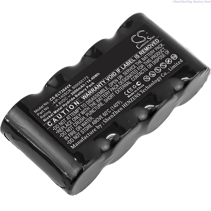 Replacement 4.8V 3000mAh   Vacuum Cleaner Battery 4/P-140SCR 900055173 for Electrolux ZB264x Spirit Wet and Dry