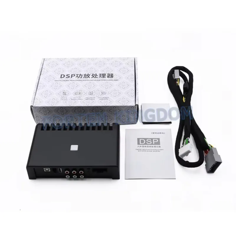 Car Audio Radio Car Interior Accessories Black Stereo Amps Car DSP Audio Processor Amplifier 6 Channels