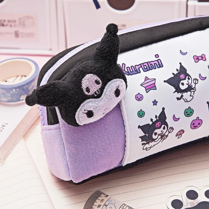 Sanrio Pencil Case Kawaii Kuromi Anime Stationery Storage Bag Cute Pochacco Pencils Bag HelloKitty Student Pencil Stationery image 4
