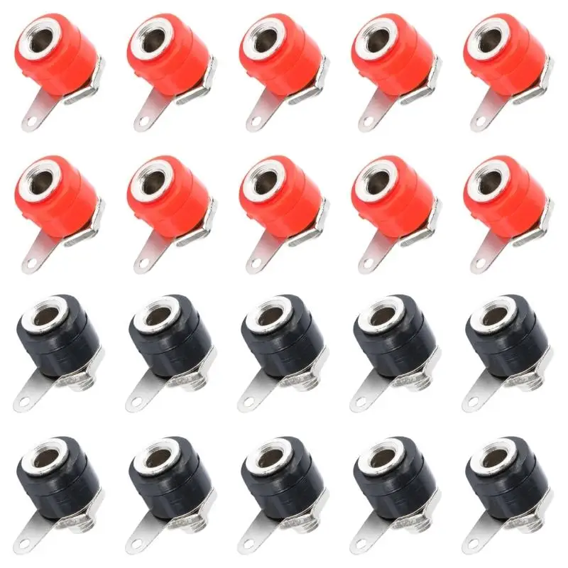 652F Additional 4MM Sound Couplings for Lecturer Wire Terminals Increaser Binding Posts and Test Devices Metal Veneered