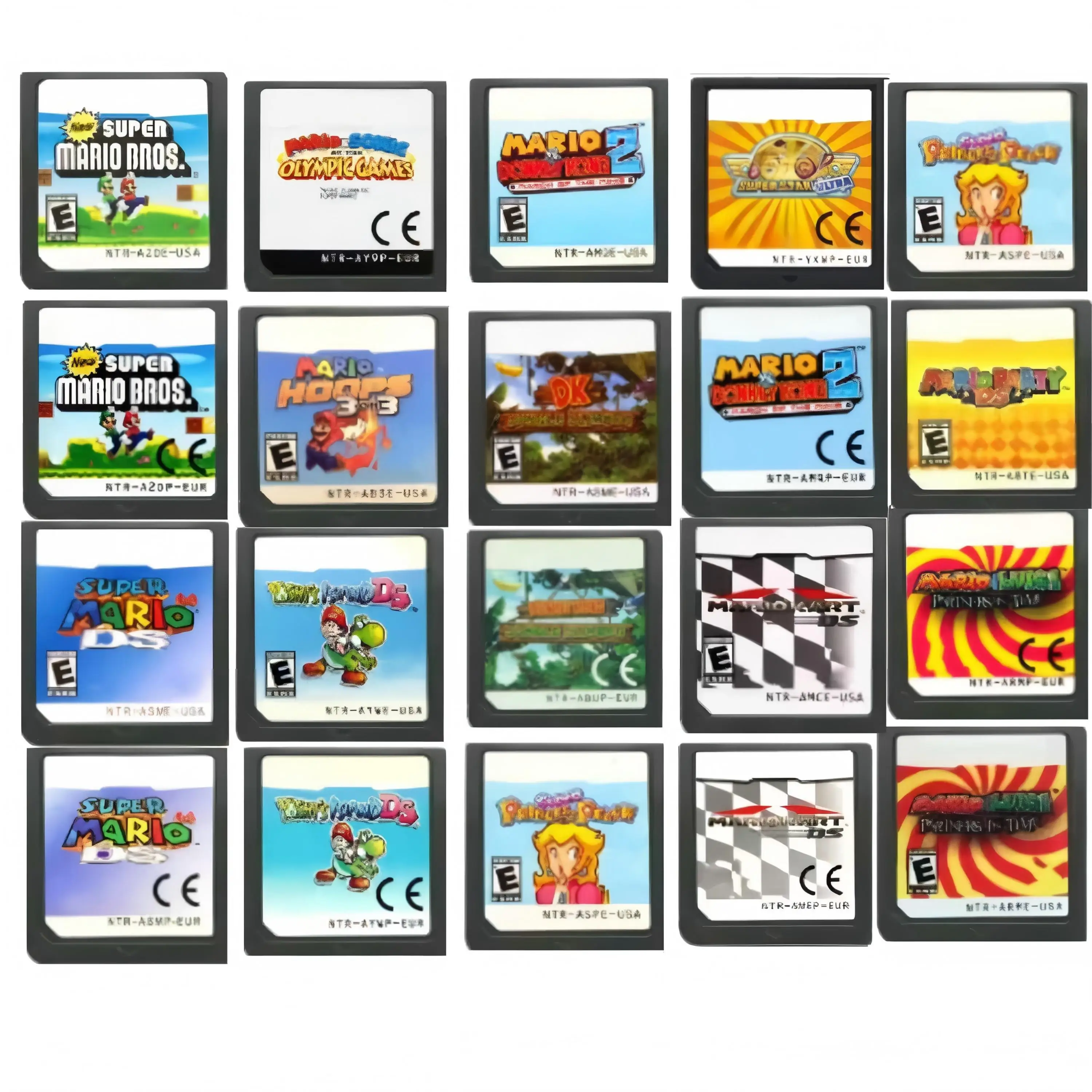 

DS Games Картридж Видеоигровая консоль Карта Super Peach Bros kart Party DS Yoshis Island Peach США/EUR Английский для NDS 2DS 3DS