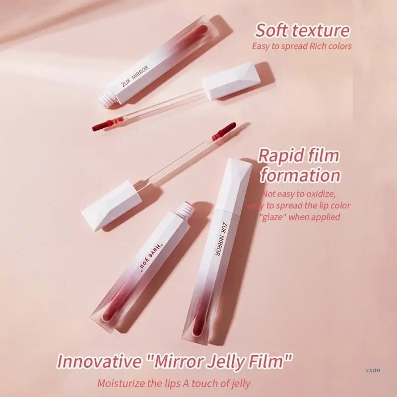 Shiny Clear Moisturizing Lip Balm Glitter Liquid Lipstick Water-light Mirror Lip Glaze Waterproof Lip Makeup Cosmetics