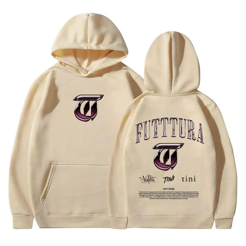 TINI STOESSEL Futtura Tour Album 2025 Graphic Hoodie Unisex Fashion Harajuku Style Sweatshirts Retro Oversized Long Sleeve Hoody