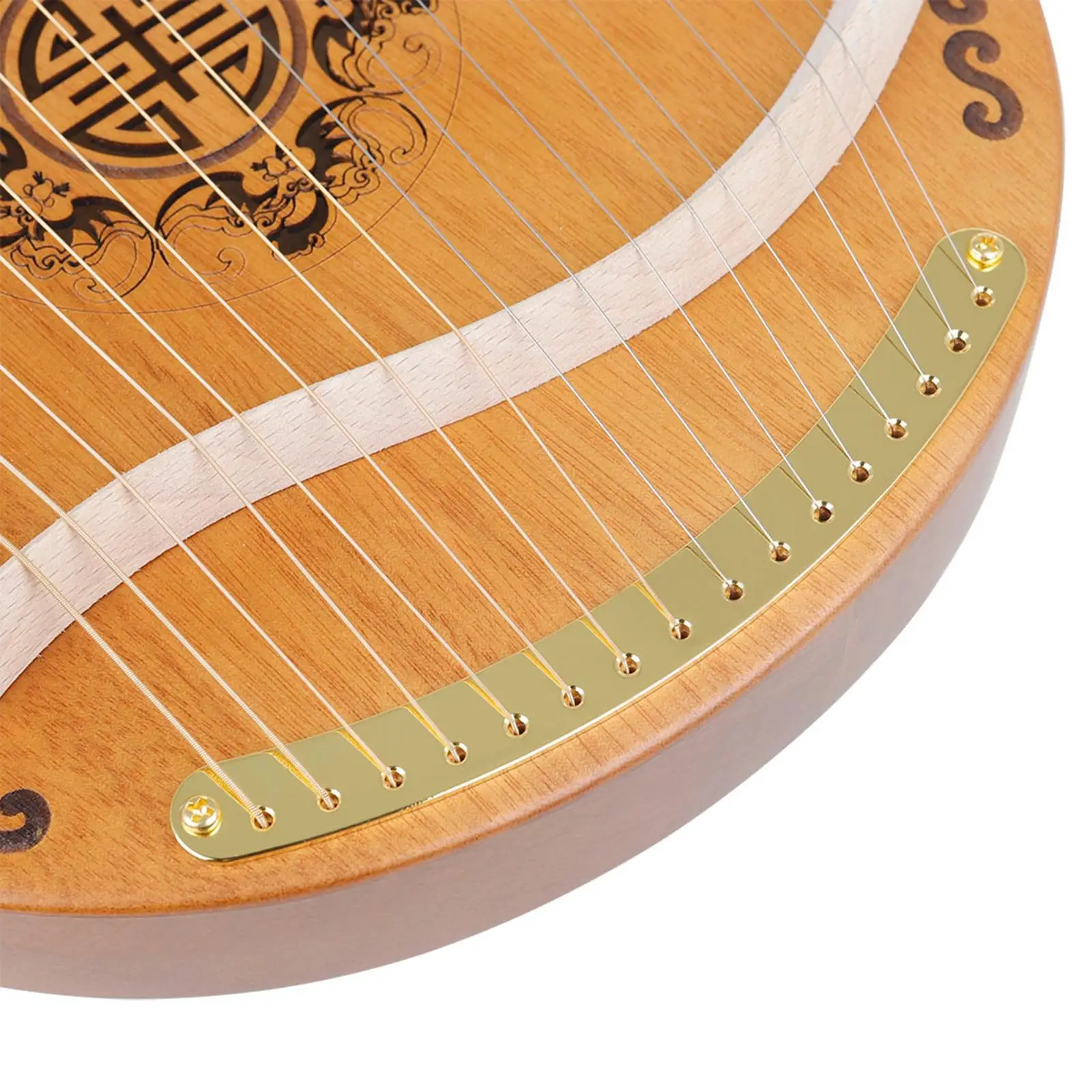 Delicate Lyre Mahogany Harp And Probe Probe New Year Gift for Kids