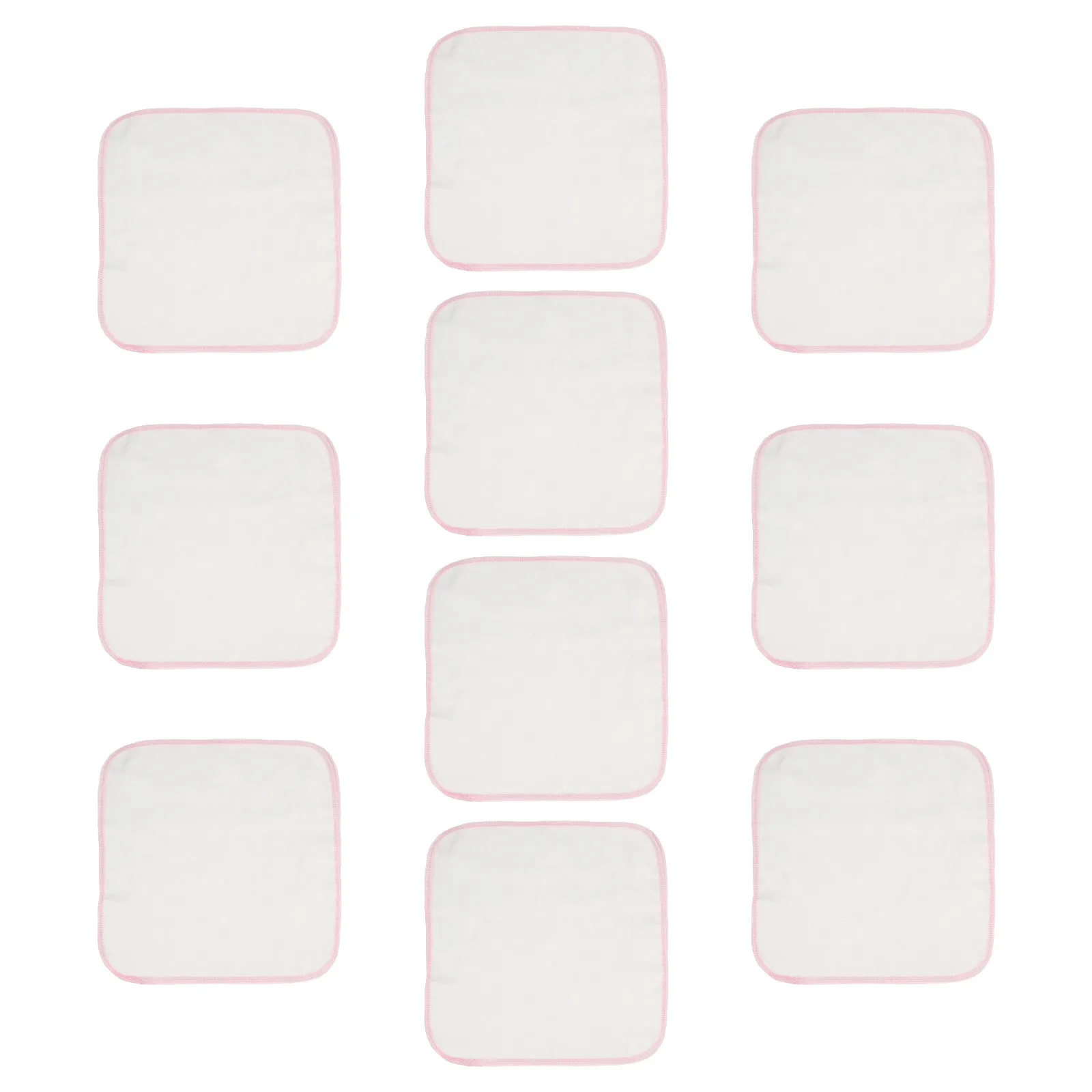 

10Pcs Absorbent Pure Cotton Baby Saliva Towels Soft Newborn Face Towels Drool Handkerchiefs Nursing Infant Washcloths