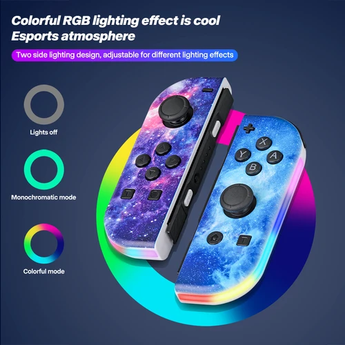 Imagen 2 del producto Joycon Switch Controller Joypad Wake-up Controladores para Switch/Lite/OLED Controlador de repuesto con espada de doble vibración