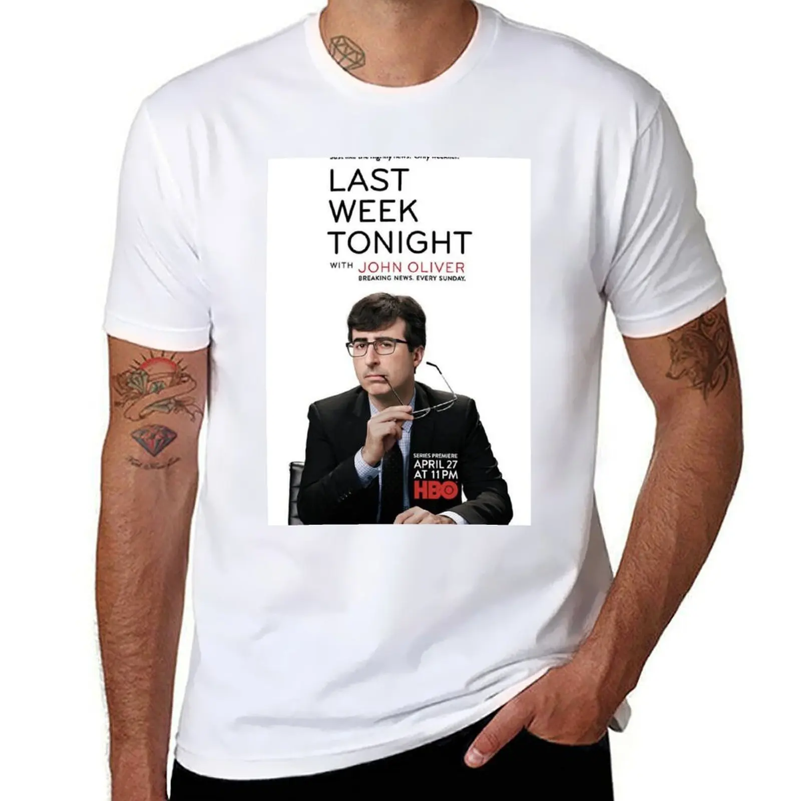 

john oliver - T-Shirt funny t shirts man t shirt man cotton man t shirts for men T-Shirt
