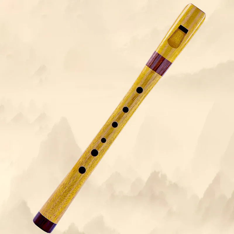 Chinese Wooden Flute 7 Holes G/F Key Recorder Beginners Playing Portable Vertical Flute Adult Professional Musical Instrument