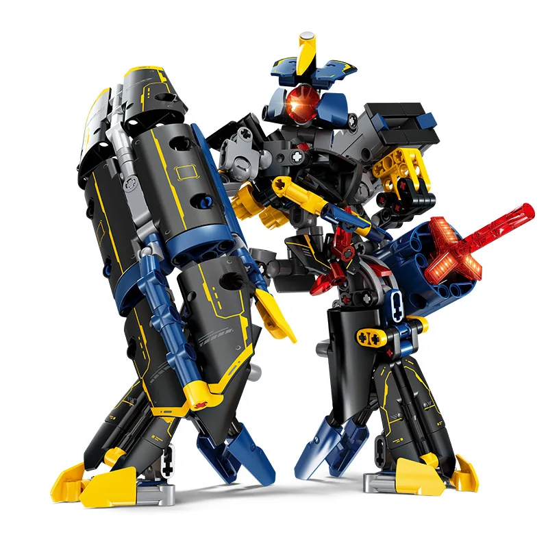 Double Form Dark Matter Energy Mecha/Pulse Cannon Model Bricks Toys MOC Robot Building Blocks Compatible With LEGO