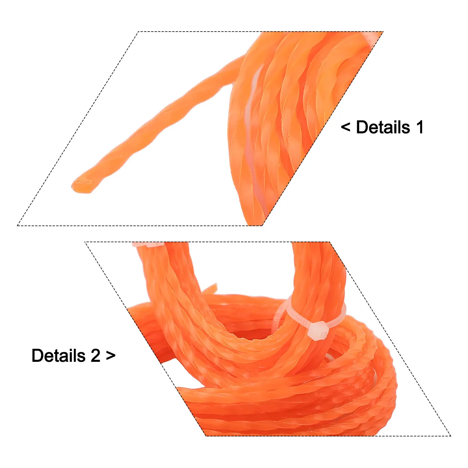 For Ego Professional Grade 0 095 in Trimmer Line 5pcs Nylon Brushcutter Cord for Lawn Care and Garden Maintenance