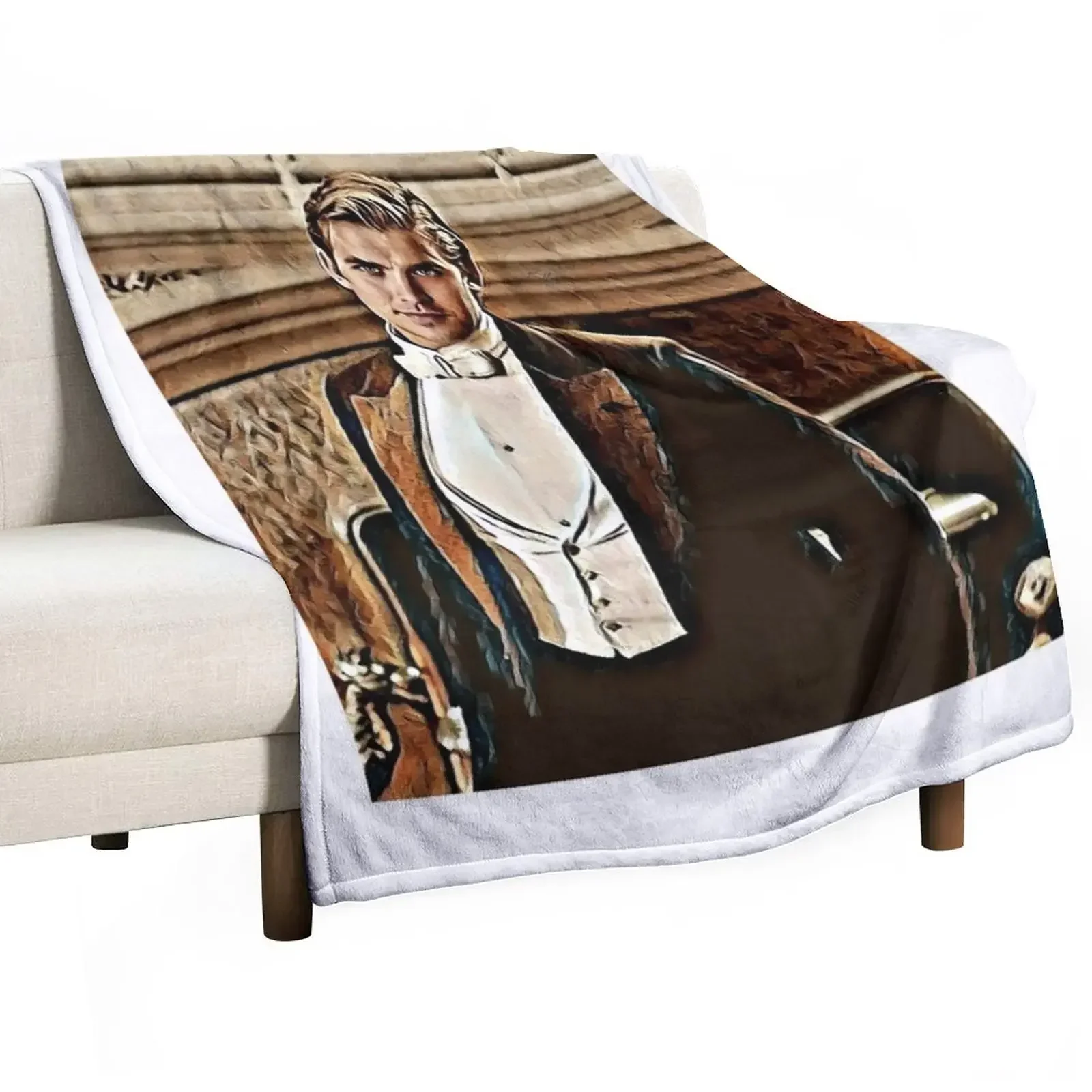 

MATTHEW CRAWLEY Throw Blanket Custom Personalized Gift For Decorative Sofa Vintage Blankets