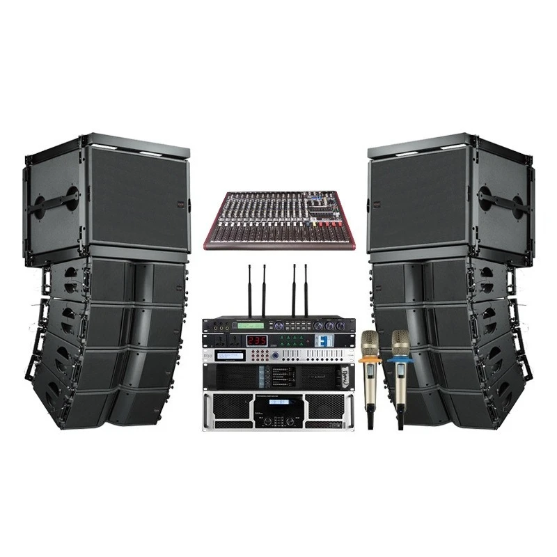 

Waterproof stage audio set, large outdoor performance, professional speakers, bar, high power line array