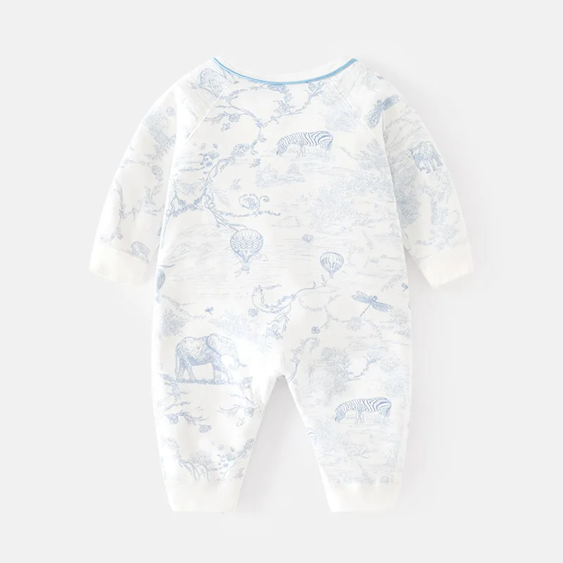 Pasgeboren Jumpsuit Herfst En Winter Puur Katoen Baby Bedrukt Zonder Been Kleding Pasgeboren Jurk Baby Lente En Herfst Romper