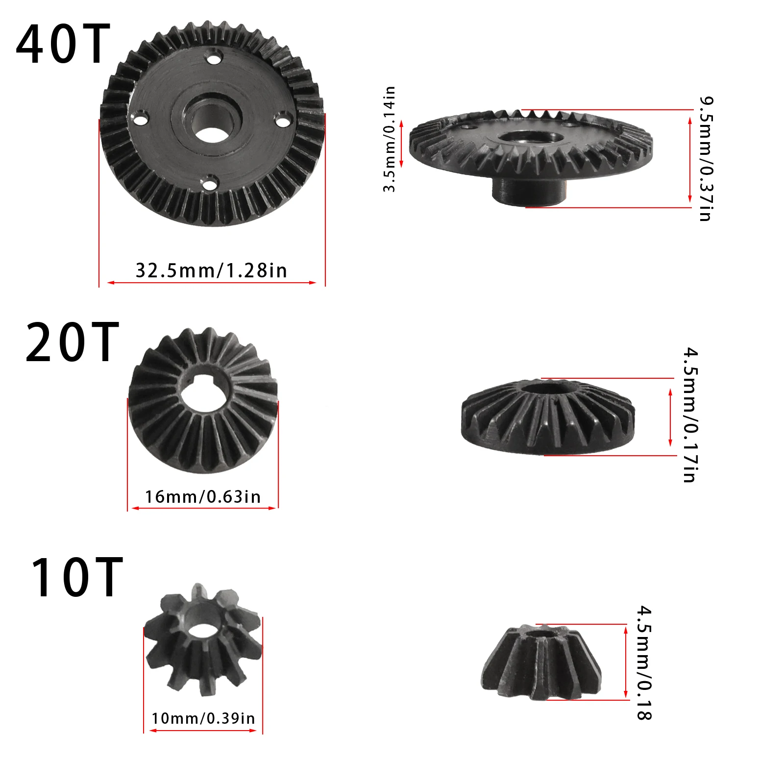 Metal Differential Case Differential Steel gears For Wltoys 104001 104002 1/10 RC Car Upgrade Accessories view 6