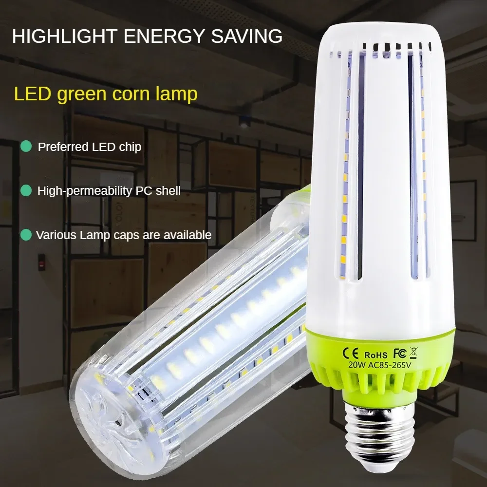 

360 Degree Heat Dissipation Corn Lamp LED Bulbs 3000K Warm White E27 E14 Indoor Energy Saving Lighting 6000K White