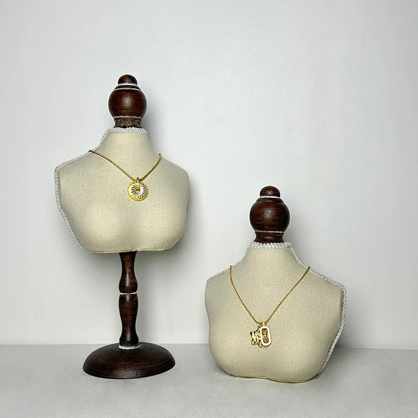 Necklace Display Stand - Universal Solid-Color Neck Mannequin for Jewelry Photography, Multi-Purpose Jewelry Showcase