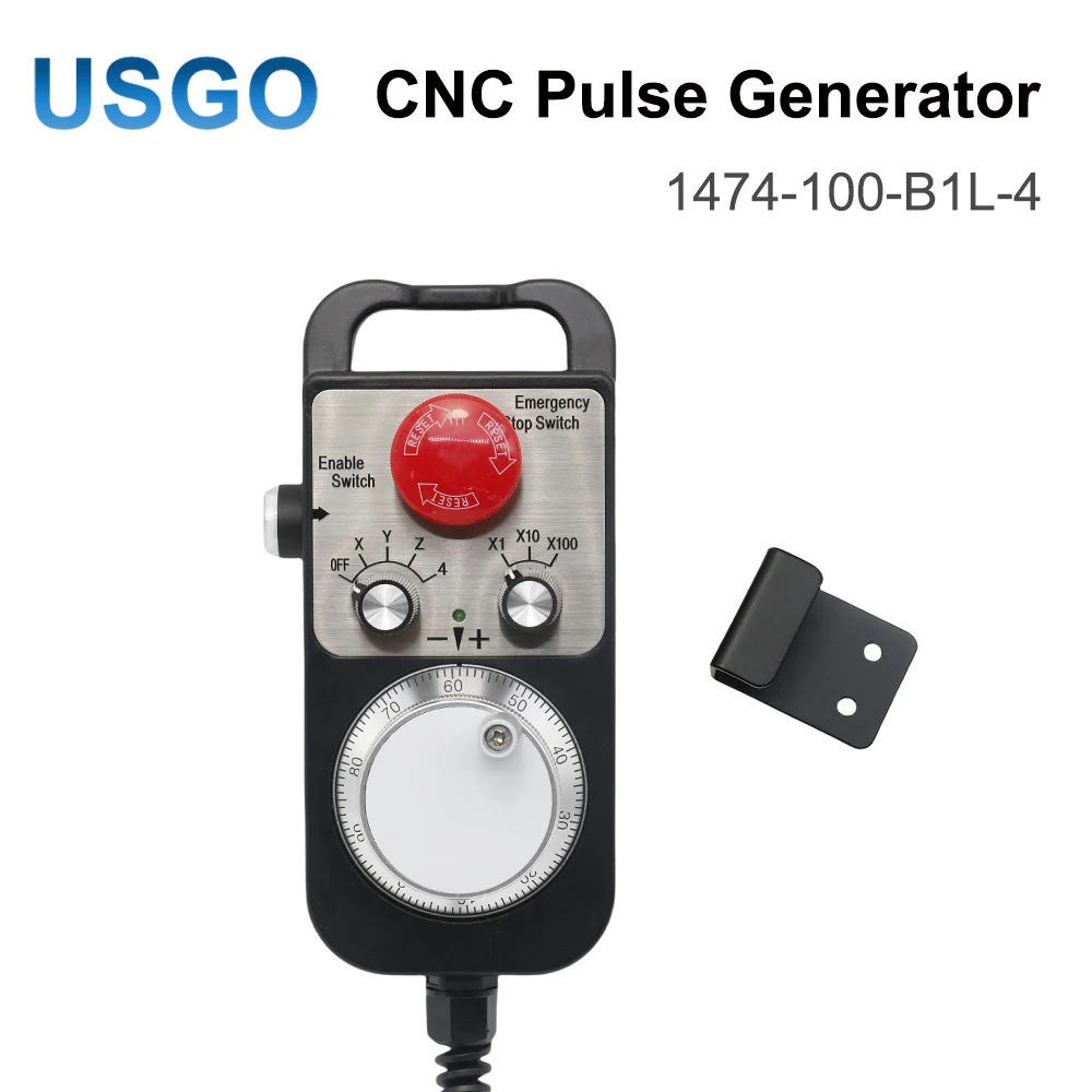 

CNC Pulse Generator 4 Axis Handwheel Manual Pulse for FAGOR GSK Siemens MITSUBISHI FANUC System 5V Manual Pulse Generator