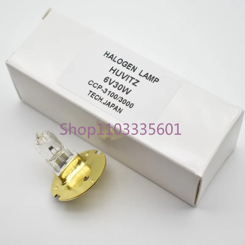 JC 6V-30W G4 6V 30W Ophthamic Quartz Halogen Light Bulb HUVITZ CCP-3100 CCP-3000 Eye Chart Projector Lamp 6V30W