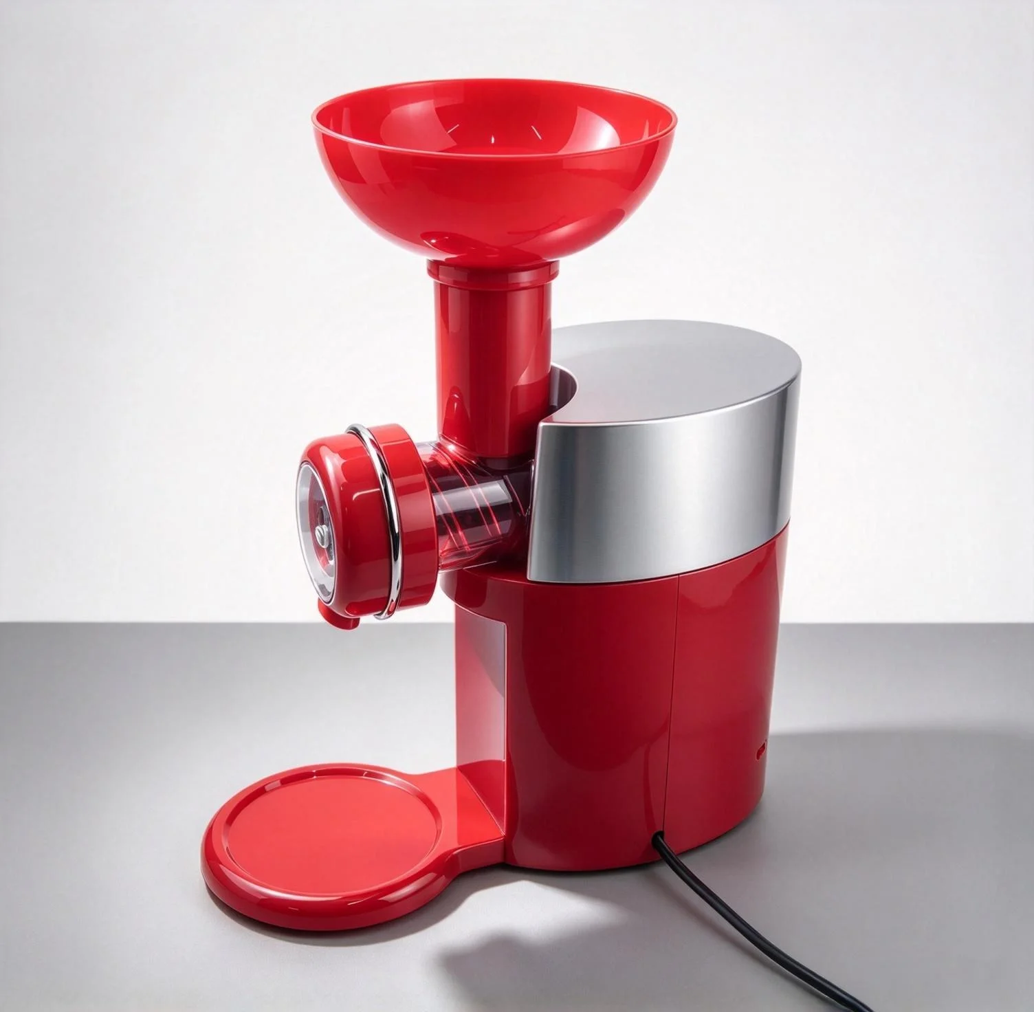 110V/220V Fully Automatic Frozen Fruit Dessert Maker, Electric Ice Cream Squeezer for Fruit Soft Ice Making