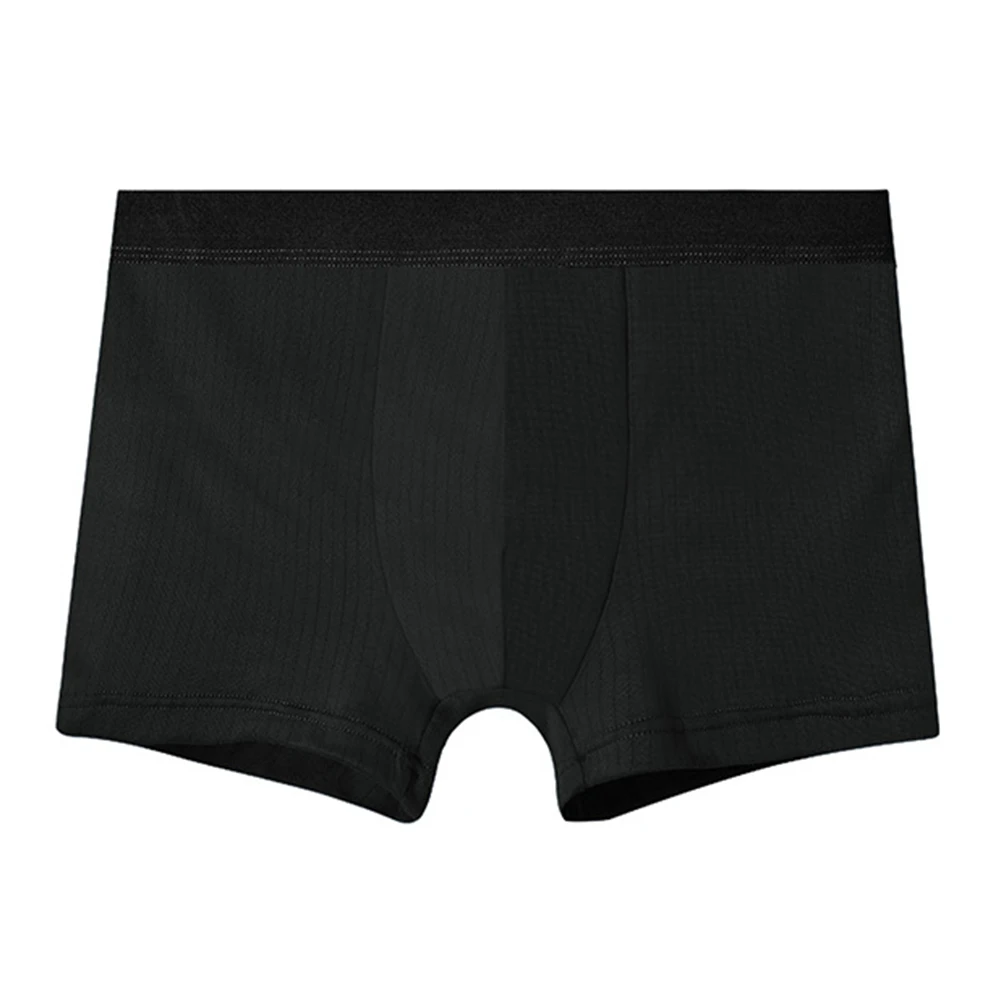 Men\'s Striped Soft Breathable Boxer Briefs Underwear Trunks with Pouch Design for Everyday Comfort and Support