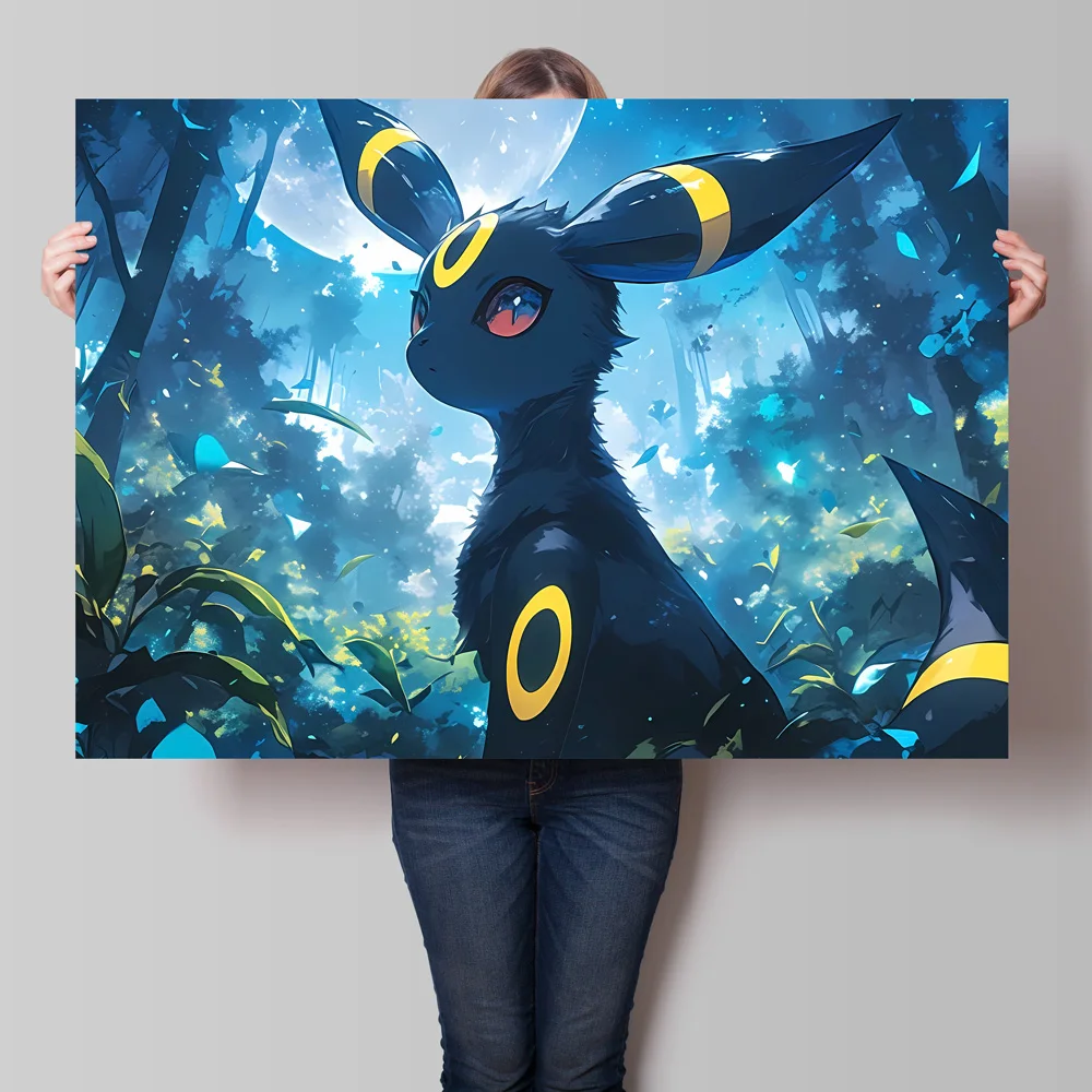 قماش HD يطبع البوكيمون ميو المشارك عالية الجودة شخصية كرتونية صور ديكور المنزل للأطفال هدية رذاذ اللوحة #6
