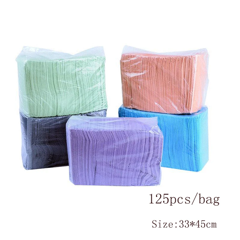 125Pcs Disposable Waterproof Absorbent Tattoo Bibs Dental Napkins Patient Cleaning Pads Table Cover Tattoo Salon Beauty Supplies