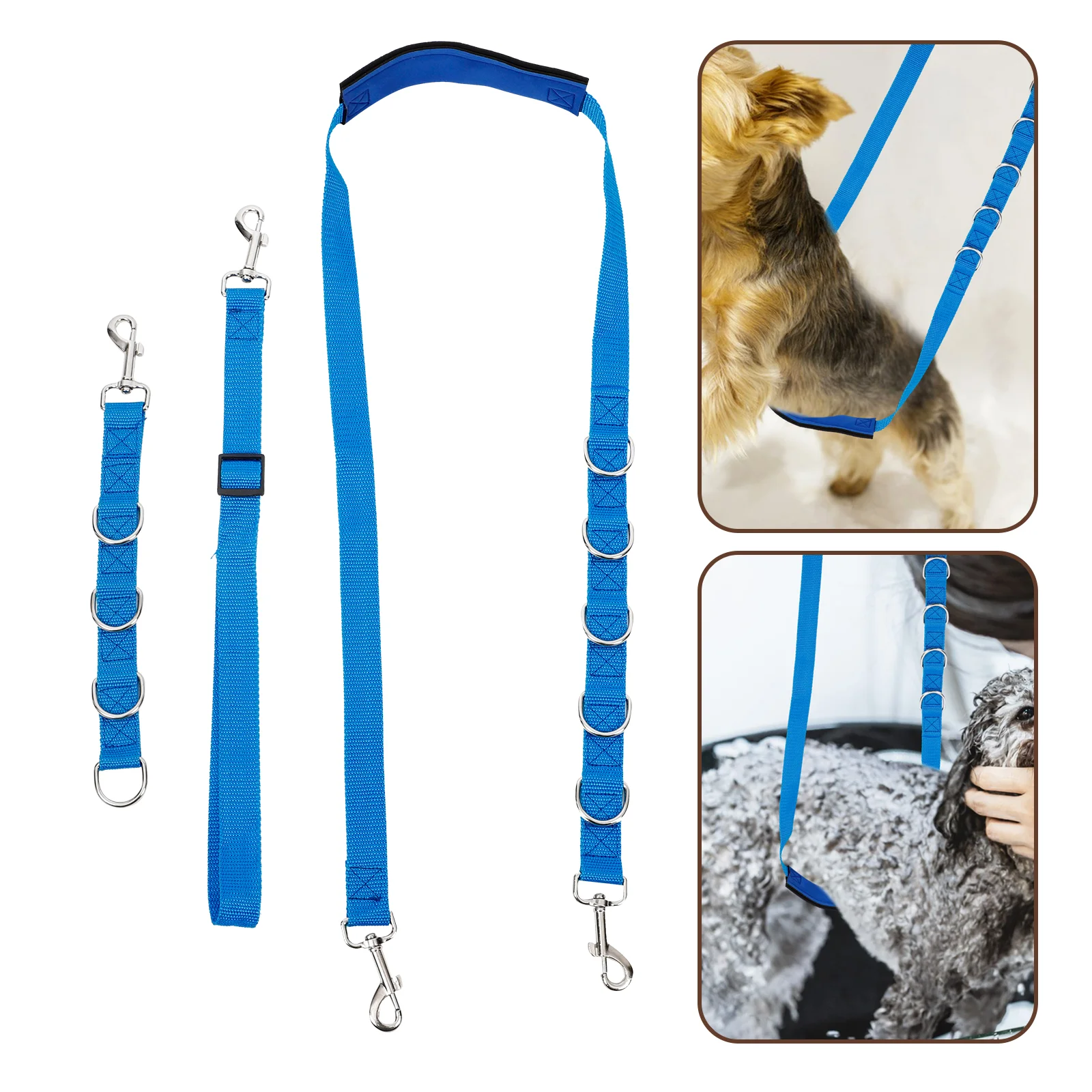 

3 Pcs Small Dog Leash Pet Grooming Rope Table Supply Accessories Accessory Strap Blue Ropes