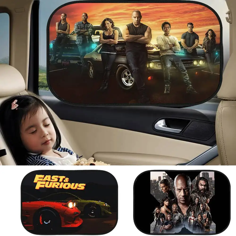 

Классические фильмы F-Fast и F-Furious Солнцезащитный козырек на боковое окно для автомобильных электростатических штор Автомобильный солнцезащитный козырек с блокировкой UVR
