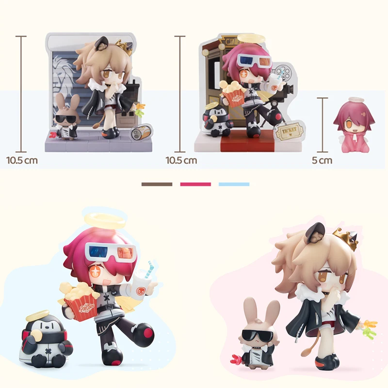 11Cm Permainan Anime Arknights Makanan Penutup Seri Waktu Exusiai Pengepungan Kawaii Cosplay PVC Liontin Mainan Figur Hadiah Koleksi Penggemar