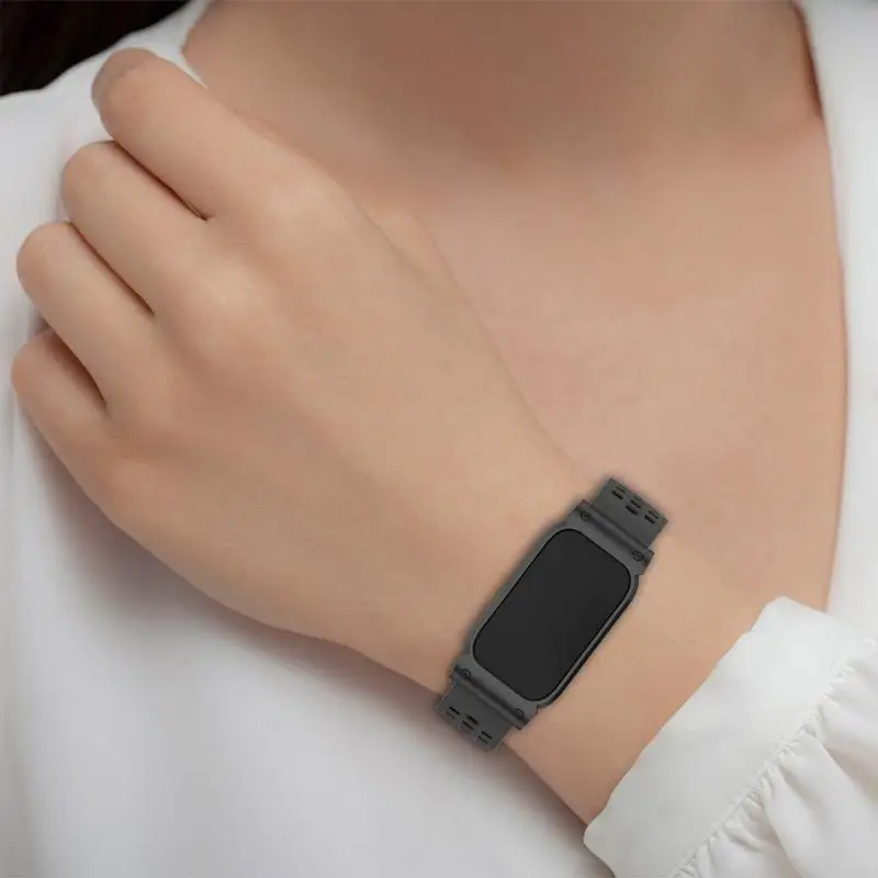 CORA Watch Wristband with Integrated Case and Repeated Perforations for CIRQA