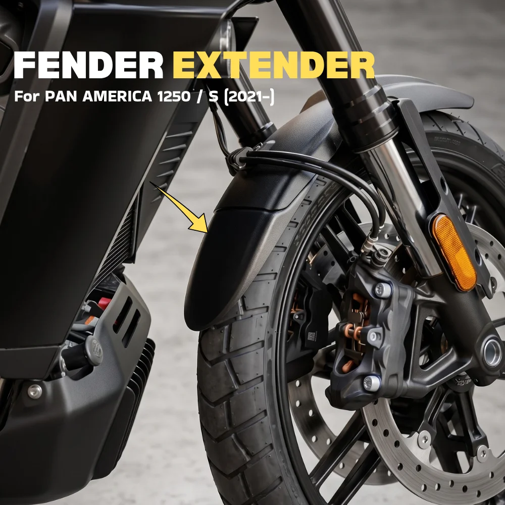Extended Mudguard For PAN AMERICA 1250 S PA1250 S RA1250 S 2021 2022+ Motorcycle Accessories Front Fender Extension Splash Guard