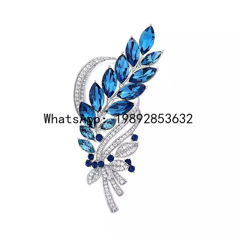 

Wheat ear brooch high-end women's exquisite fashion crystal corsage pin suit accessories