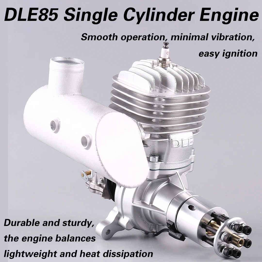 Originele DLE85 Eencilinder Tweetakt Side Uitlaat DLE 85CC Verplaatsing Voor Rc Multi-Rotor Uav Benzinemotor